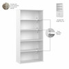 Bush Business Furniture Hybrid Tall 5 Shelf Bookcase In White - HYB136WH-Z