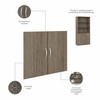 Bush Business Furniture Hybrid Half Height Door Kit In Modern Hickory - HYB236MH-Z