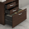 Bush Business Furniture Hybrid Office Storage Cabinet with Drawers and Shelves in Black Walnut - HYF130BWSU-Z