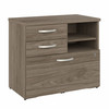 Bush Business Furniture Hybrid Office Storage Cabinet with Drawers and Shelves in Modern Hickory - HYF130MHSU-Z