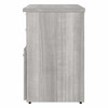 Bush Business Furniture Hybrid Office Storage Cabinet with Drawers and Shelves in Platinum Gray - HYF130PGSU-Z