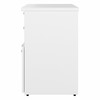 Bush Business Furniture Hybrid Office Storage Cabinet with Drawers and Shelves in White - HYF130WHSU-Z