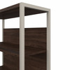 Bush Business Furniture Hybrid 36W Bookcase Hutch In Black Walnut - HYH236BW
