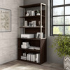 Bush Business Furniture Hybrid 36W Bookcase Hutch In Black Walnut - HYH236BW