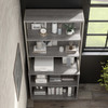 Bush Business Furniture Hybrid 36W Bookcase Hutch In Platinum Gray - HYH236PG