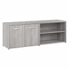 Bush Business Furniture Hybrid Low Storage Cabinet with Doors and Shelves In Platinum Gray - HYS160PG-Z