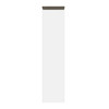 Bestar Orion 20W Storage Cabinet with Pull-Out Shelf In White & Walnut Grey - 116165-000017