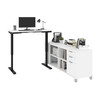 Bestar Pro-Linea 72W L-Shaped Standing Desk In White - 120857-17