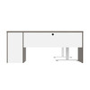BESTAR Upstand 72W L-Shaped Electric Standing Desk in Bark Grey & White - 175852-000047