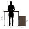 BESTAR Upstand 72W L-Shaped Electric Standing Desk in Antigua - 175852-000052