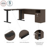BESTAR Upstand 72W L-Shaped Electric Standing Desk in Antigua - 175852-000052