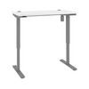 Bestar Upstand 24” x 48” Standing Desk in White - 175859-000017