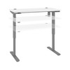 Bestar Upstand 24” x 48” Standing Desk in White - 175859-000017