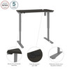 Bestar Upstand 24” x 48” Standing Desk in Deep Grey - 175859-000032