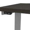 Bestar Upstand 24” x 48” Standing Desk in Deep Grey - 175859-000032