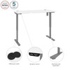 Bestar Upstand 30” x 60” Standing Desk in White - 175869-000017