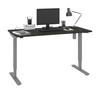 Bestar Upstand 30” x 60” Standing Desk in Deep Grey - 175869-000032