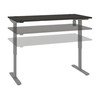 Bestar Upstand 30” x 60” Standing Desk in Deep Grey - 175869-000032