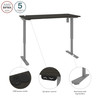 Bestar Upstand 30” x 60” Standing Desk in Deep Grey - 175869-000032