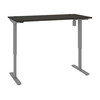 Bestar Upstand 30” x 60” Standing Desk in Deep Grey - 175869-000032