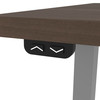 Bestar Upstand 60W x 30D Standing Desk with Dual Monitor Arm in Antigua - 175870-000052