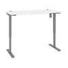 Bestar Upstand 30” x 72” Standing Desk in White - 175879-000017