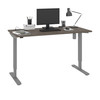 Bestar Upstand 30” x 72” Standing Desk in Bark Grey - 175879-000047
