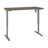 Bestar Upstand 30” x 72” Standing Desk in Bark Grey - 175879-000047