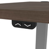 Bestar Upstand 72W x 30D Standing Desk with Dual Monitor Arm in Antigua - 175880-000052