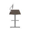 Bestar Upstand 72W x 30D Standing Desk with Dual Monitor Arm in Antigua - 175880-000052