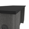 Bestar Norma 71W Desk Shell in Black & Bark Gray - 181400-000018