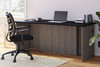 Bestar Norma 71W Desk Shell in Black & Bark Gray - 181400-000018
