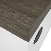Bestar Norma 71W Desk Shell in Walnut Grey & White - 181400-000035