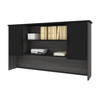 Bestar Norma 71W Hutch in Black & Bark Gray - 181520-000018