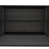 Bestar Norma 71W Hutch in Black & Bark Gray - 181520-000018