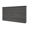 Bestar Norma 71W Hutch in Black & Bark Gray - 181520-000018