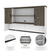 Bestar Norma 71W Hutch in Walnut Grey & White - 181520-000035