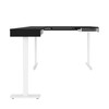 Bestar Viva 72W L-Shaped Standing Desk in Black & White - 19420-18