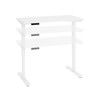 Bestar Viva 48W x 24D Electric Standing Desk in White - 19857-000017