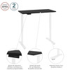 Bestar Viva 48W x 24D Electric Standing Desk in Black - 19857-000018
