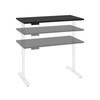Bestar Viva 48W x 24D Electric Standing Desk in Black - 19857-000018