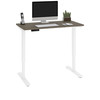 Bestar Viva 48W x 24D Electric Standing Desk in Walnut Grey - 19857-000035