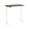 Bestar Viva 48W x 24D Electric Standing Desk in Walnut Grey - 19857-000035