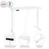 Bestar Viva 60W x 30D Electric Standing Desk in White - 19867-000017