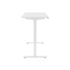 Bestar Viva 60W x 30D Electric Standing Desk in White - 19867-000017