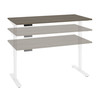Bestar Viva 60W x 30D Electric Standing Desk in Walnut Grey - 19867-000035