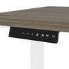 Bestar Viva 60W x 30D Electric Standing Desk in Walnut Grey - 19867-000035