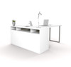 Bestar Solay 60W L-Shaped Desk in white - 29420-17