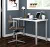 Bestar Universel 48W Table Desk with Square Metal Legs in White - 65855-17