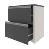 Bestar Connexion 31W 2 Drawer Lateral File Cabinet in Slate & Sandstone - 93631-1159